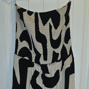 Long printed maxi dress